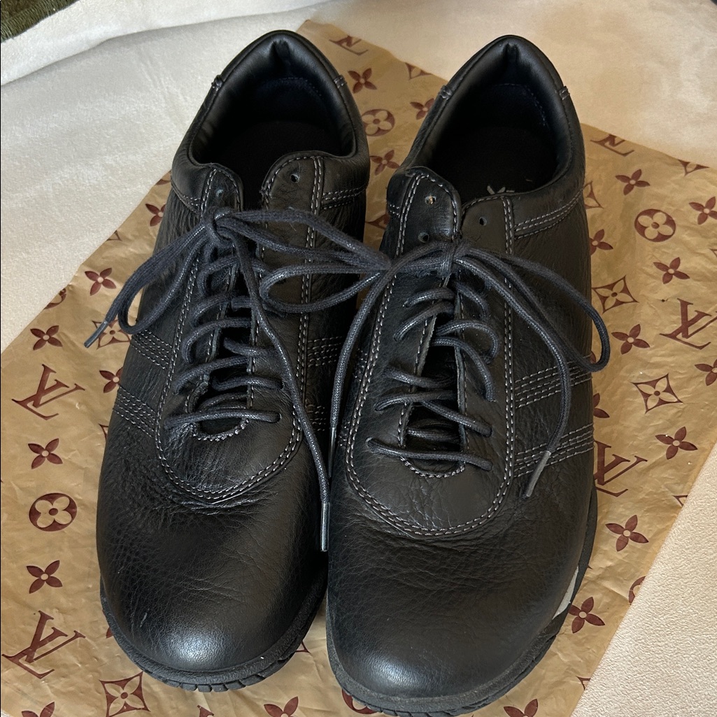 Rockport Black Leather Men's Oxford Sneakers 9.5